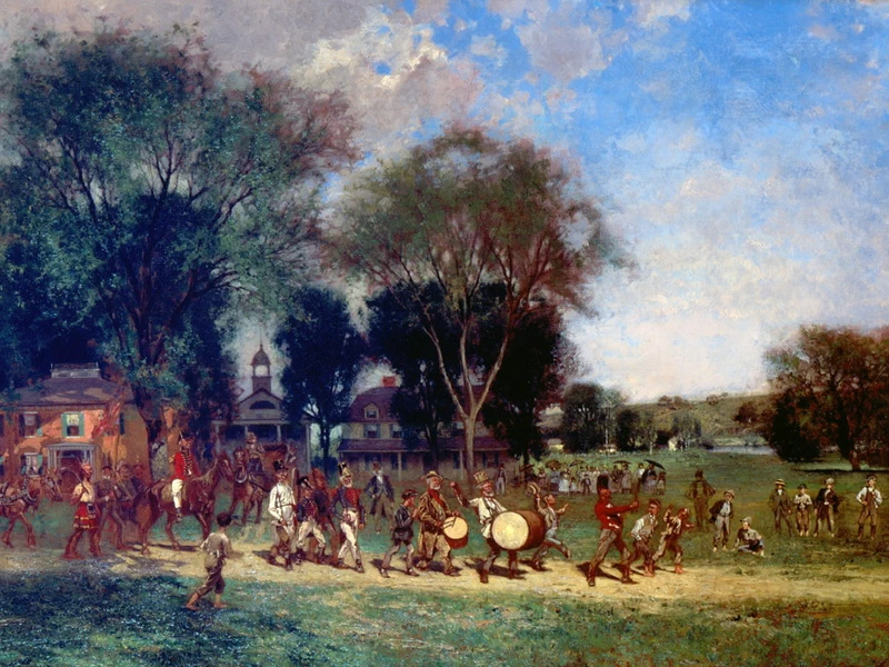 1838-Alfred Cornelius Howland - Parata del 4 luglio, c.1886 - High Museum of Art, Atlanta